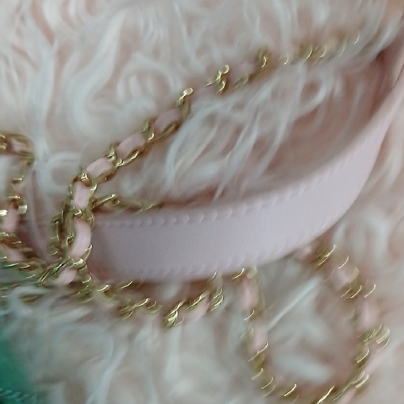 Stylish Transparent Quilted Bag - Blue, Green and Pink - Picture 4 of 8